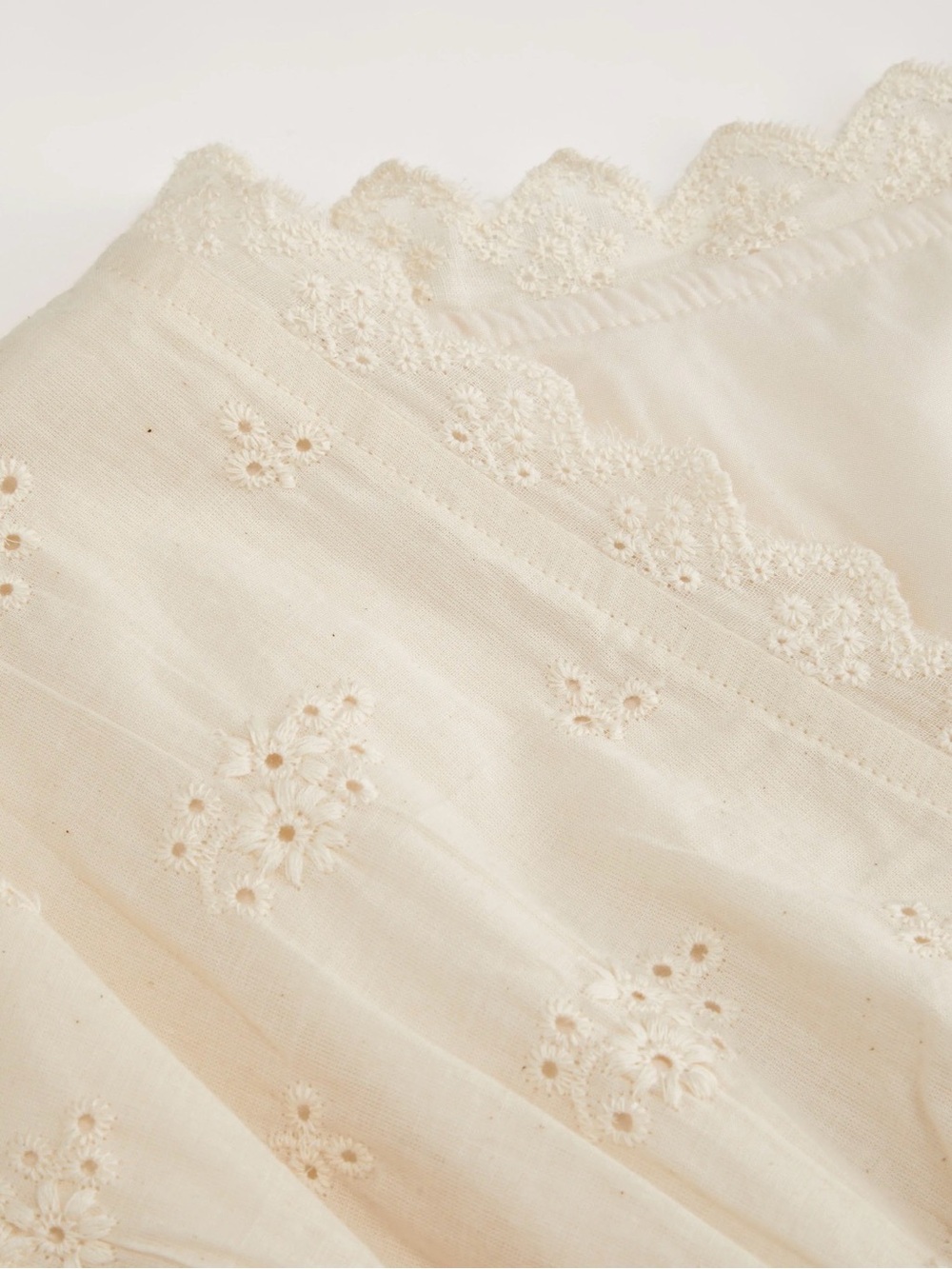 CIDER’s COTTON V-NECK BATWING SLEEVE EYELET
FLARED MINI DRESS I-0342 - Picture 10 of 16